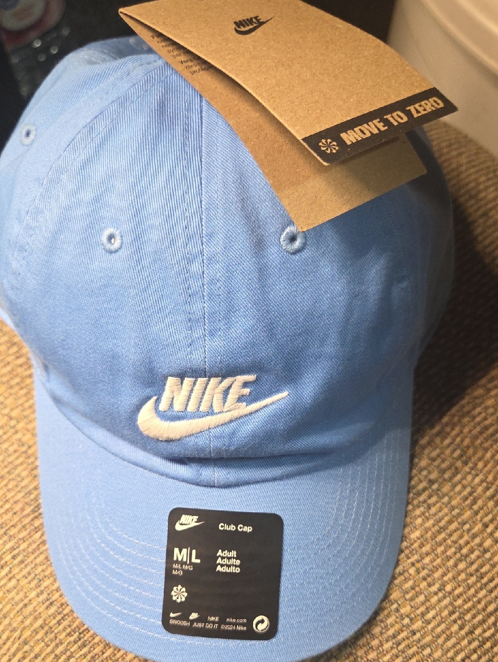 Nike Light Blue Club Cap with White Swoosh